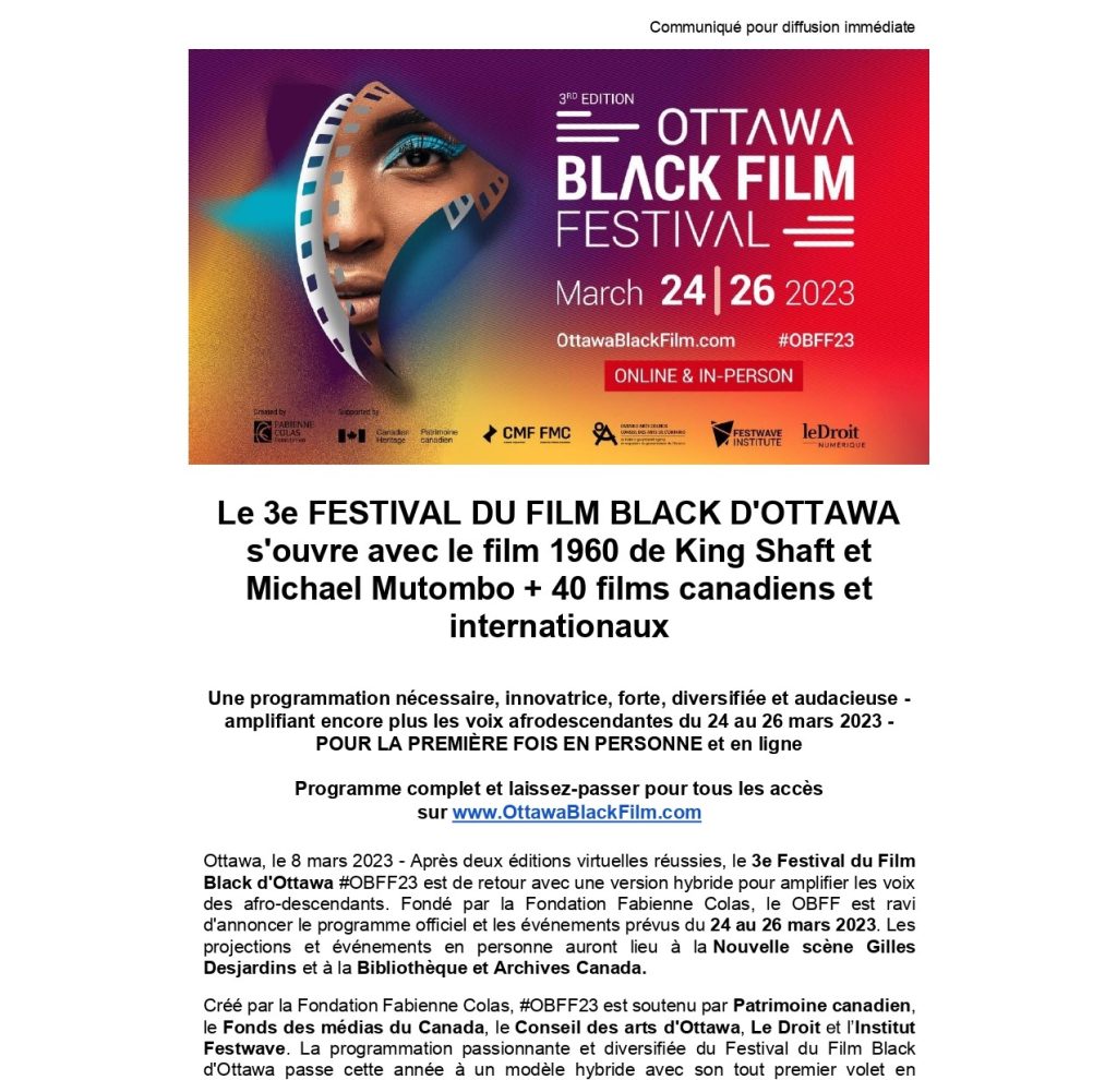 Cmq Black Film Fest Ottawa 2023 p1