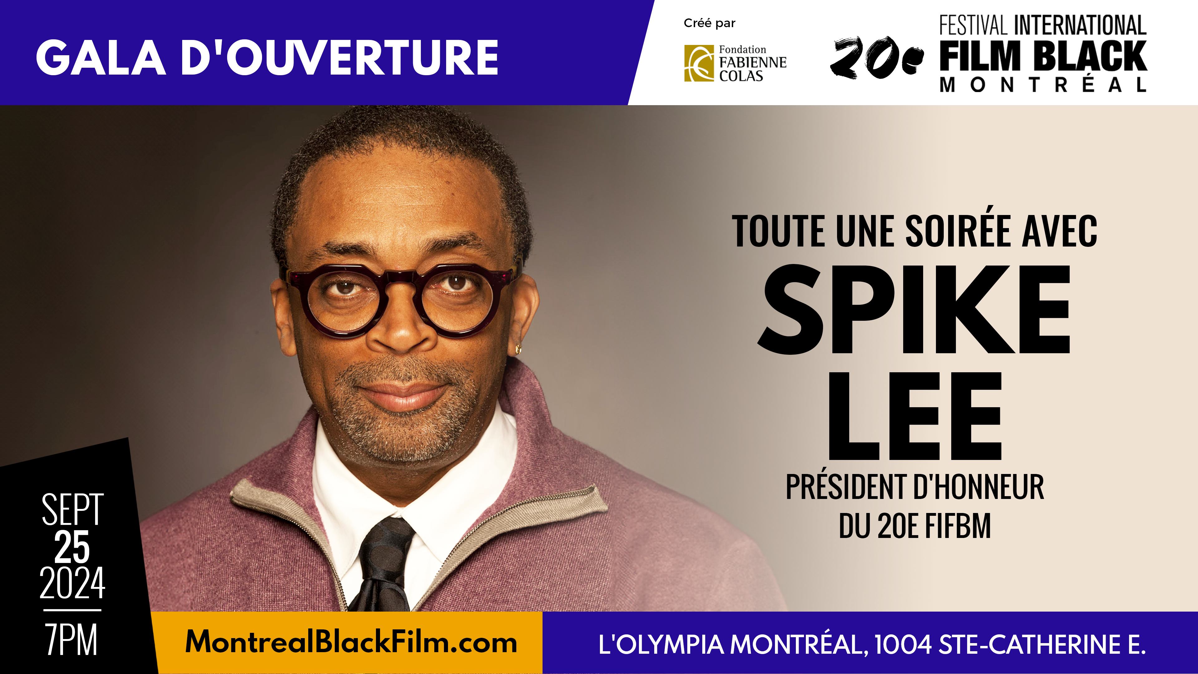 Spike Lee : Président d’honneur du 20e Festival International du Film Black de Montréal