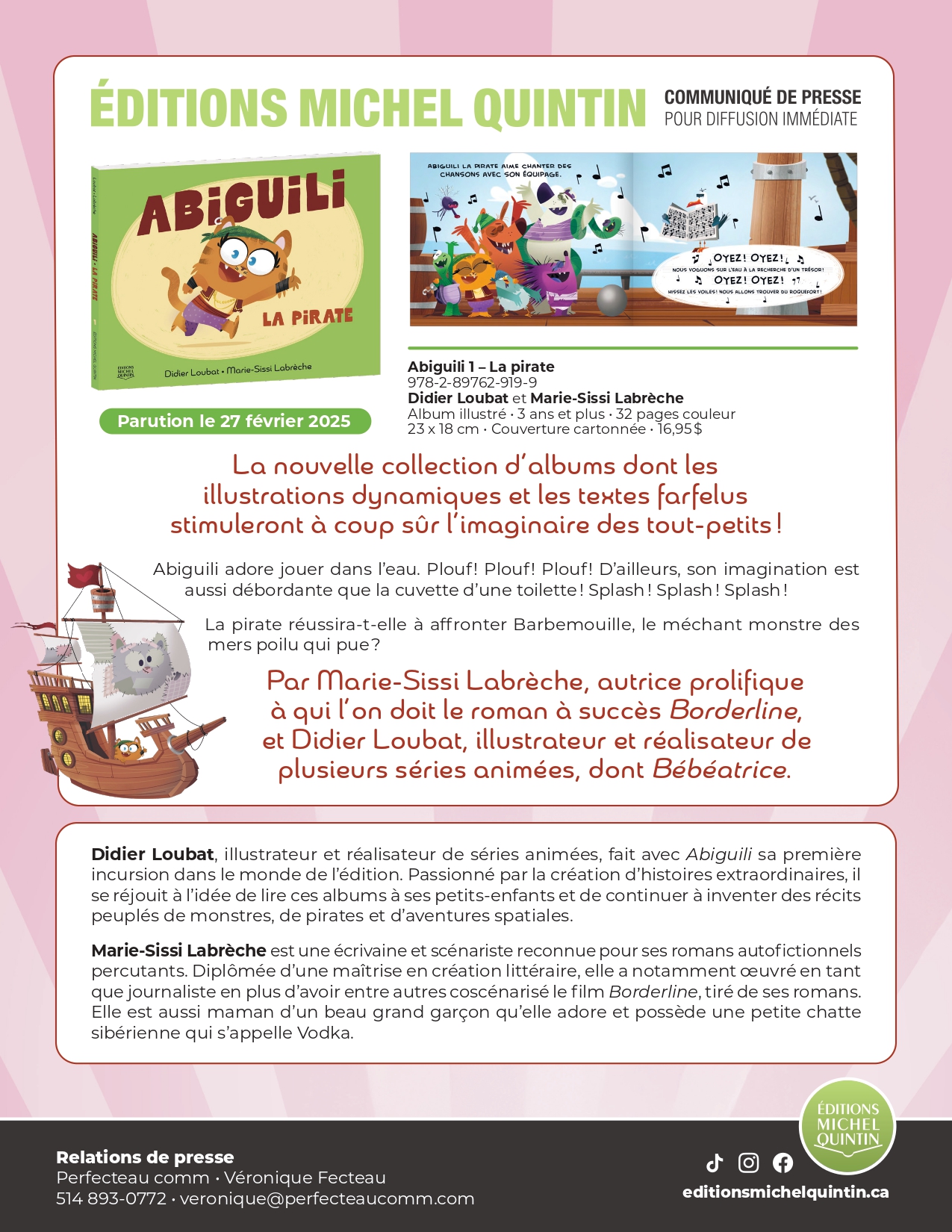 Abiguili: La nouvelle collection d’albums dont les illustrations dynamiques et les textes farfelus stimuleront l’imaginaire des tout-petits !