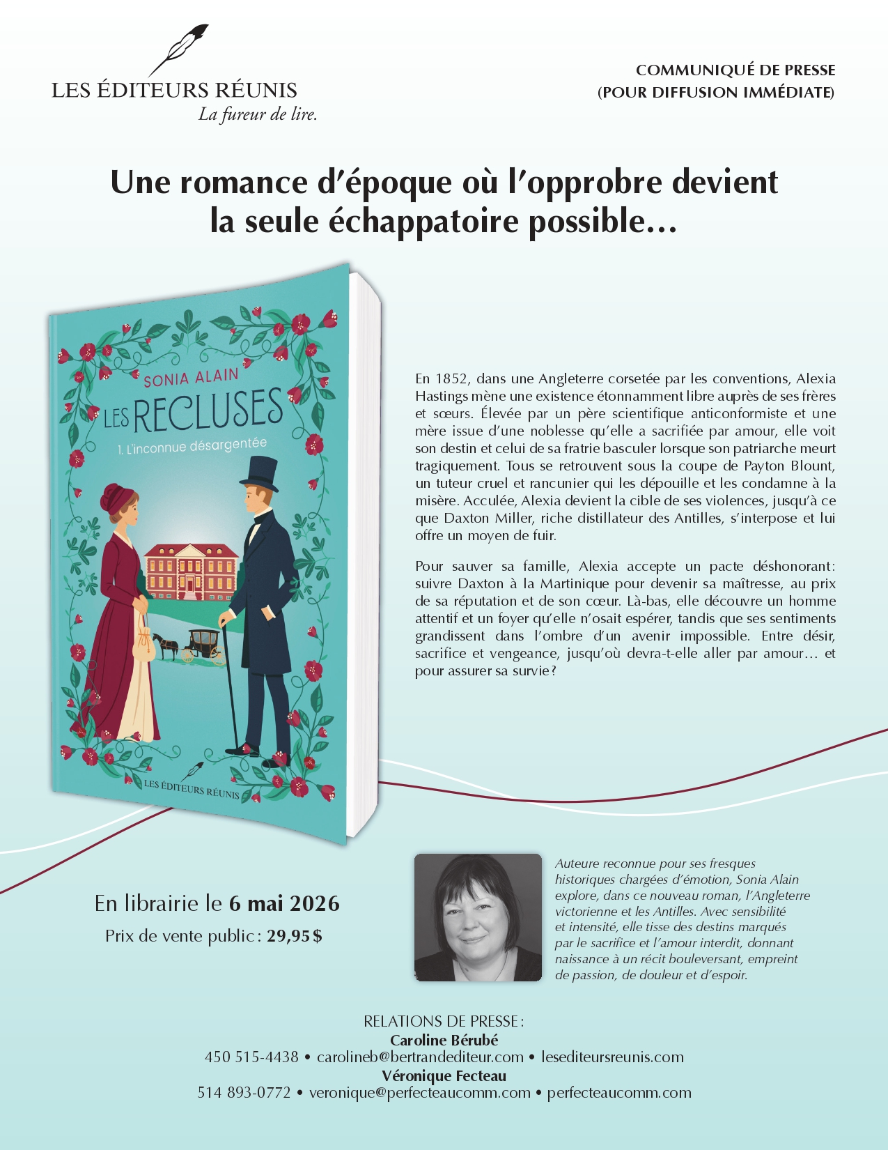 Les recluses 1: l&rsquo;inconnue désargentée, nouvelle série de Sonia Alain 